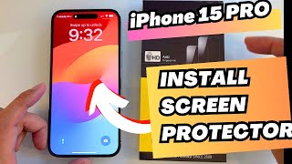 iPhone 15 Pro: How to Install Screen Protector by Pania T. 2,091 views 7 months ago 3 minutes, 50 seconds