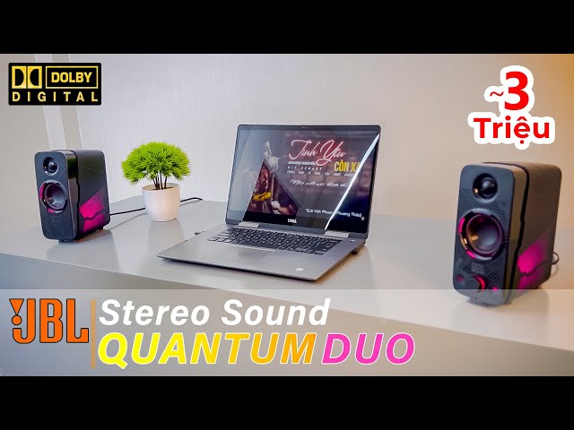 Loa vi tính JBL Quantum Duo có kết nối Bluetooth - âm thanh vượt tầm giá