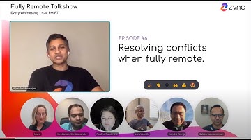 Fully Remote Talkshow Episode #6 Resolving conflicts when fully remote