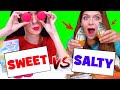 ASMR SWEET VS SALTY FOOD CHALLENGE | EATING SOUNDS LILIBU