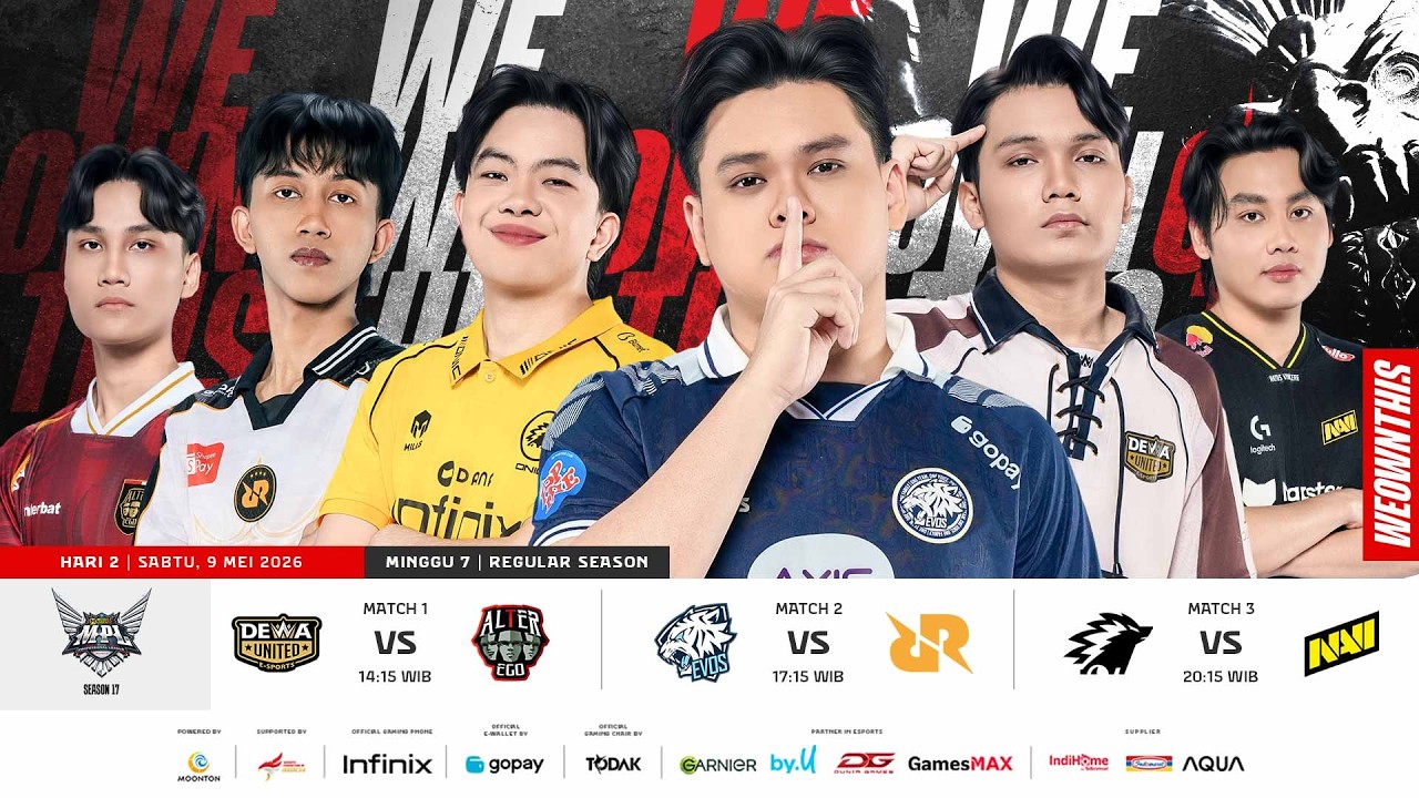 🔴 LIVE | MPL ID S17 | Regular Season Hari 2 Minggu 7 | Bahasa Indonesia