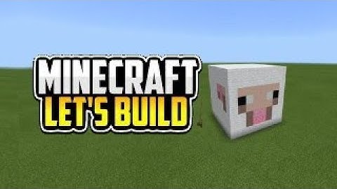 Building Every Mob Head In Minecraft  -  Sheep Tutorial
