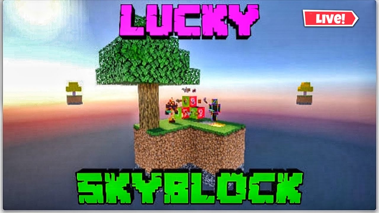 🎉 MINECRAFT LIVE STREAM LUCK SKYBLOCK PLAY WITH SUBSCRIBE JOIN
