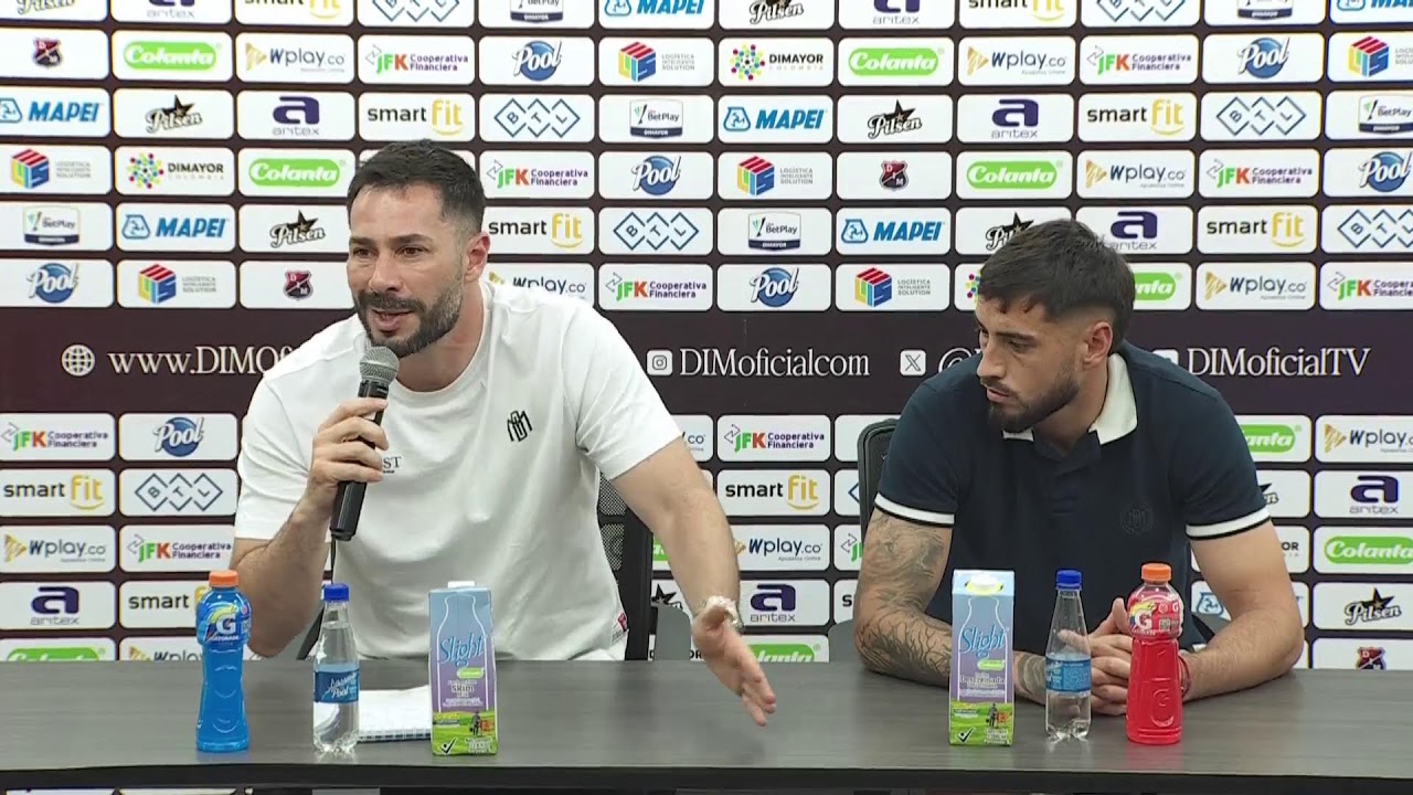 Rueda de prensa de Medellín tras su partido con Bucaramanga