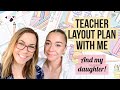 Mother&#39;s Day Special! Plan With Me &amp; My Daughter Ally - Happy Planner Teacher Layout - Tips
