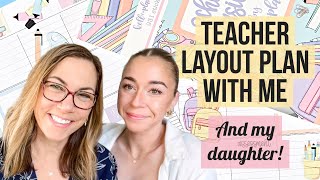 Mother's Day Special! Plan With Me & My Daughter Ally - Happy Planner Teacher Layout - Tips