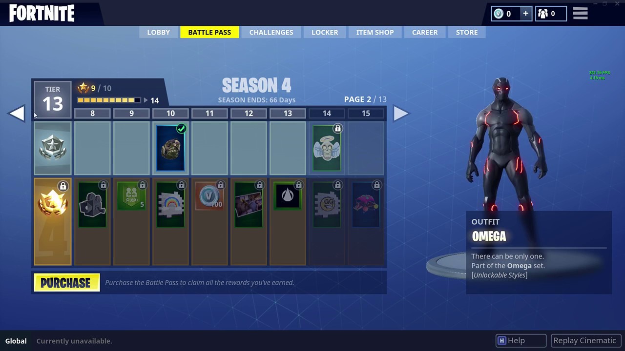 Fortnite Season 4 Battle Pass Full Showcase Youtube