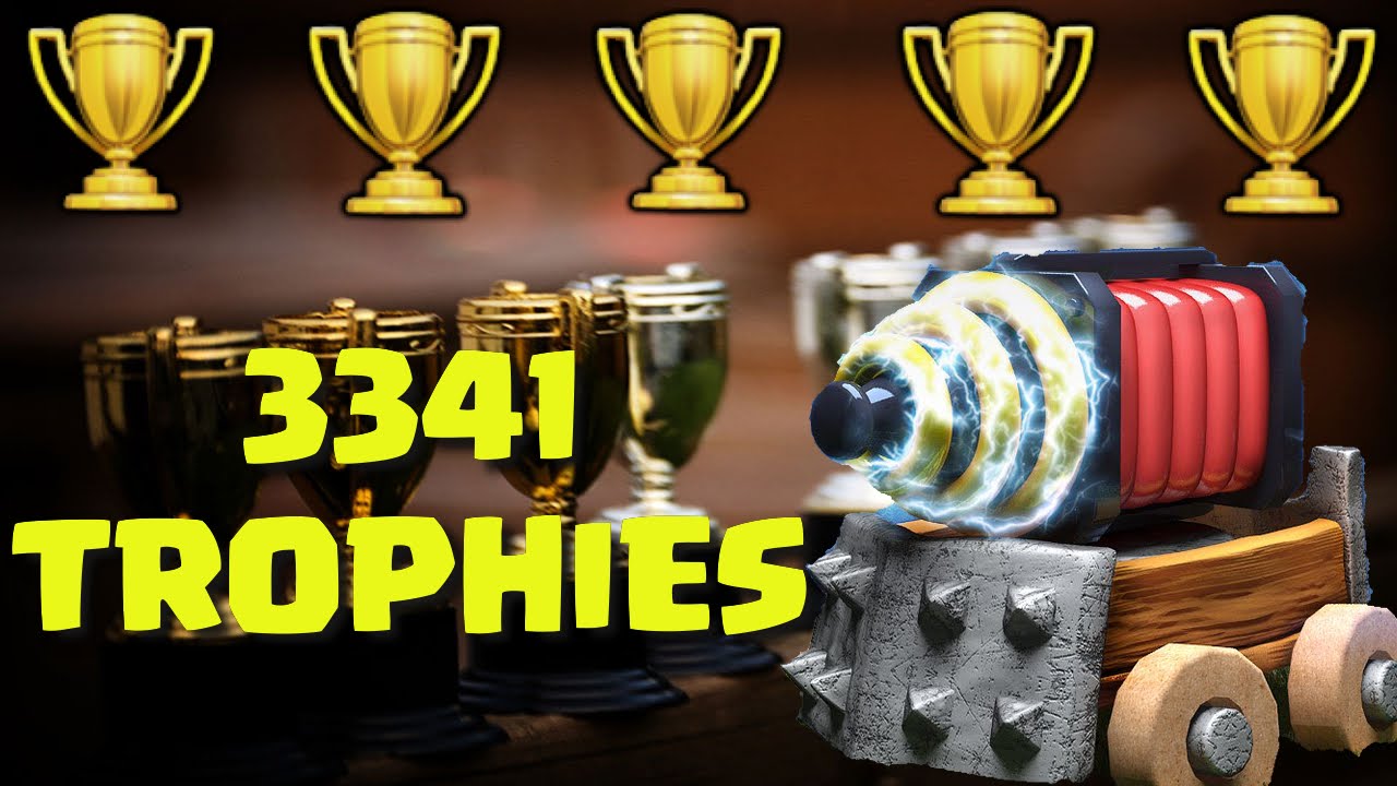 3341 HIGHEST TROPHIES EVER! CLASH ROYALE YouTube