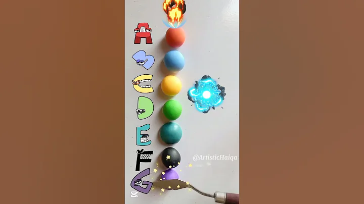 A to G Alphabet lore color mixing #colormixing #satisfying #shorts