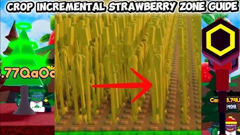 Strawberry Progression Guide (Crop Incremental). #roblox #fypシ 