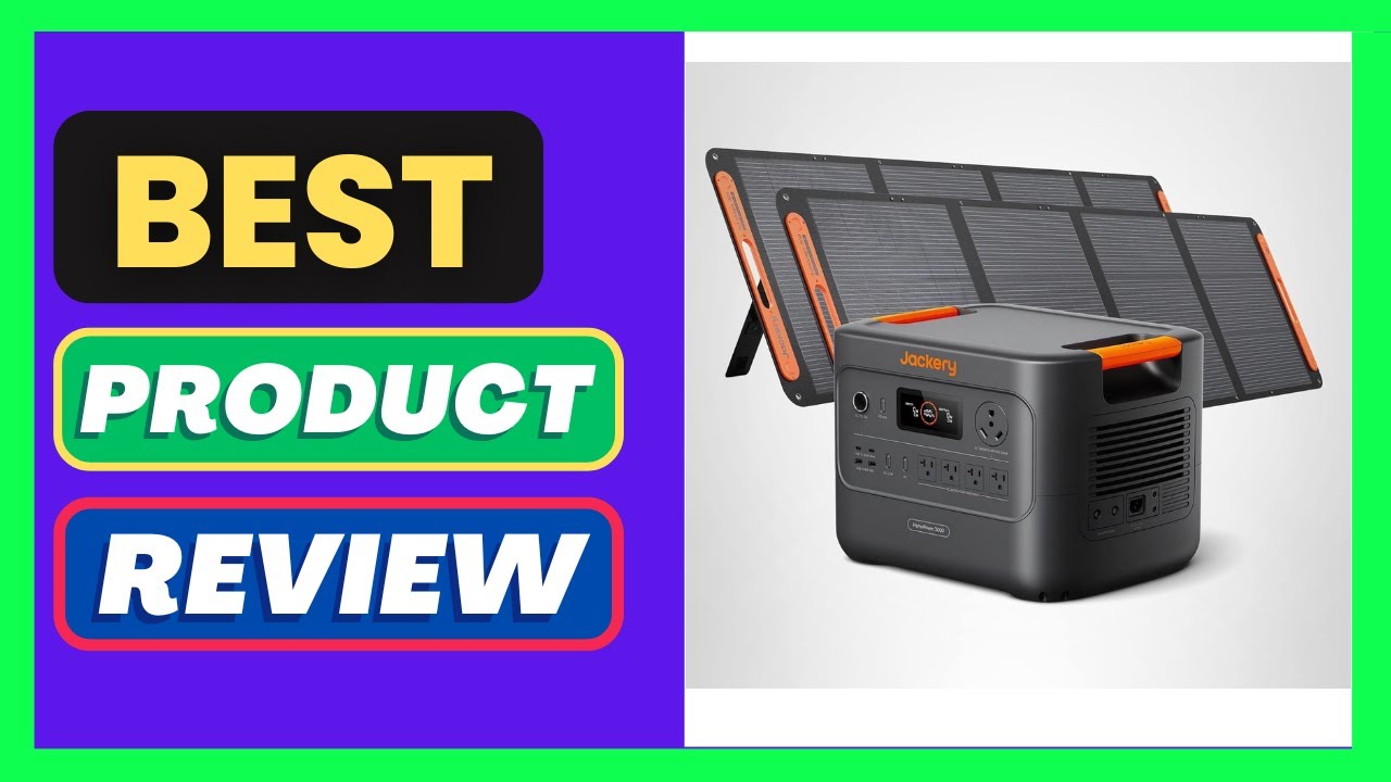 Jackery HomePower 3000 Portable Power Station with 2X 200W Solar