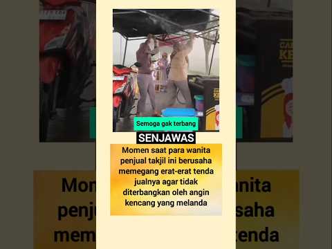 Tenda hampir terbang