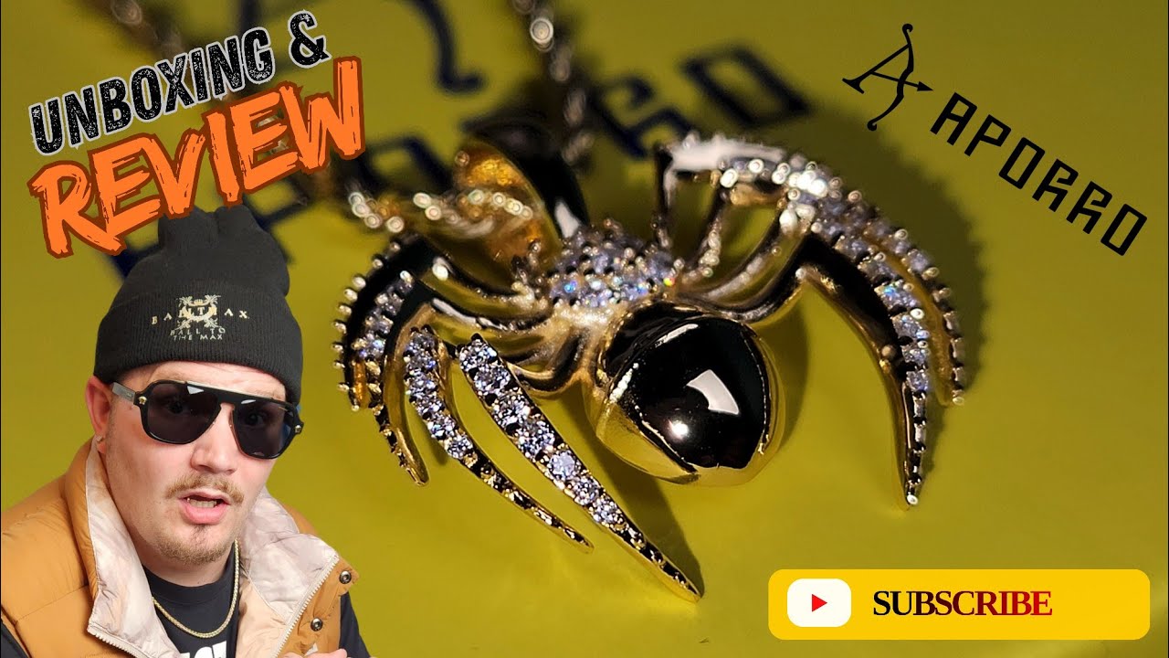 Распаковка и обзор нового кулона из муассанита Venom Spider от Aporro!