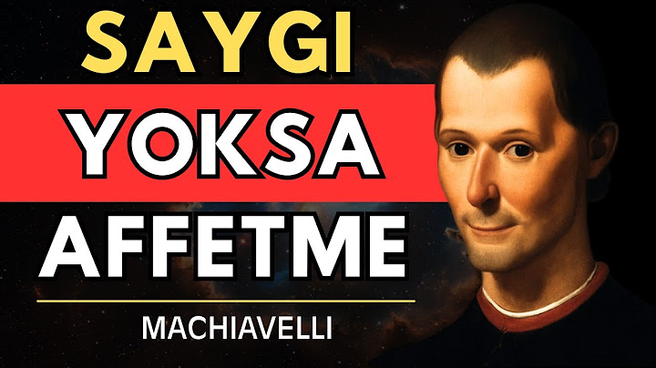 Biri Sana Saygısızlık Ederse, Bunu Yap – Machiavelli'nin Sınırları