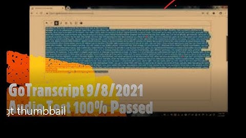 GoTranscript audio test answer