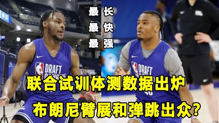 NBA聯合試訓體測數據出爐！哪些新秀天賦最出眾？Bronny James身高縮水，彈跳和三分是強項？ - 天天要聞