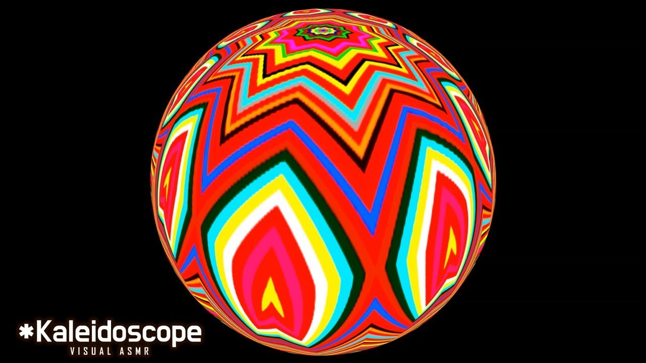 Kaleidoscope Visuals Crystal Magic Ball Psychedelic Trippy 4K Colorful ...
