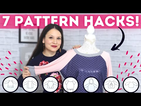 7 HACKS for ANY raglan sleeve top patterns!