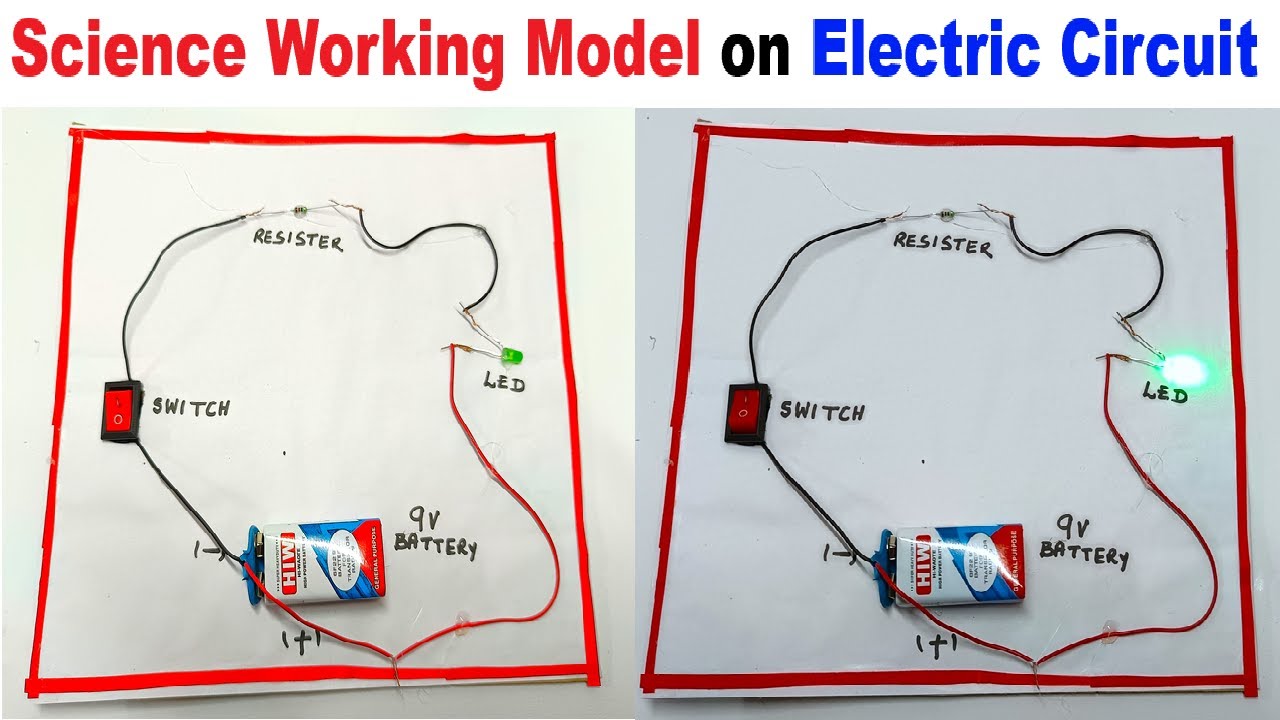 science working model on electric circuit - diy - science project ...