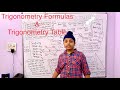 Trigonometry formulas &amp; trigonometric table |hsk studies |class 10 |class 11 |class 12 | jee |