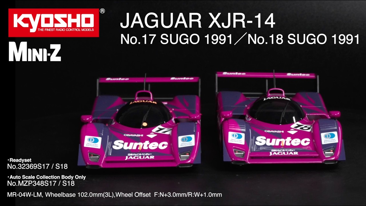 KYOSHO MINI-Z RWD JAGUAR XJR-14 - YouTube