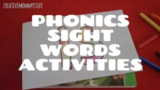 Sight words activities | Activities for teaching sight words | Tricky words | Jolly Phonics