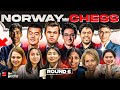 Norway chess 2024 round 6  ft carlsen vs ding pragg vs firouzja vaishali vs ju wenjun