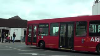 (HD) London buses on Routes 142, 288 & 79 at Edgware Bus Station