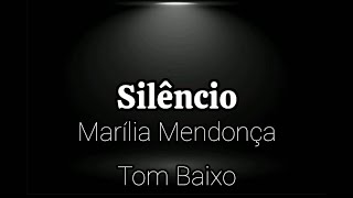 Marlia Mendona  Silncio  Tom Baixo  Karaok Playback