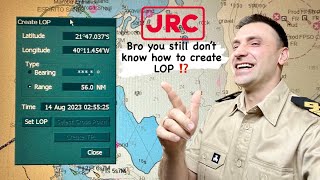 LOP MANUAL FIX POSITION ON ECDIS JRC JAN-901B/2000