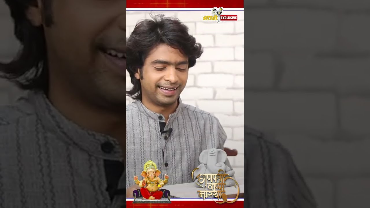 Actor Prathmesh Parab takes us through the sculpting process of Bappa idol at PeepingMoon office 🙏💫