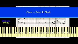 Ciara - Paint It Black |Piano Tutorial   Music Sheet by Michael Piano