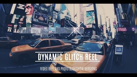 Dynamic Glitch Slideshow - After Effects Template