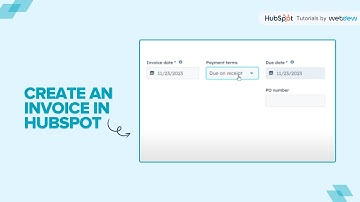 How to Create an invoice in HubSpot