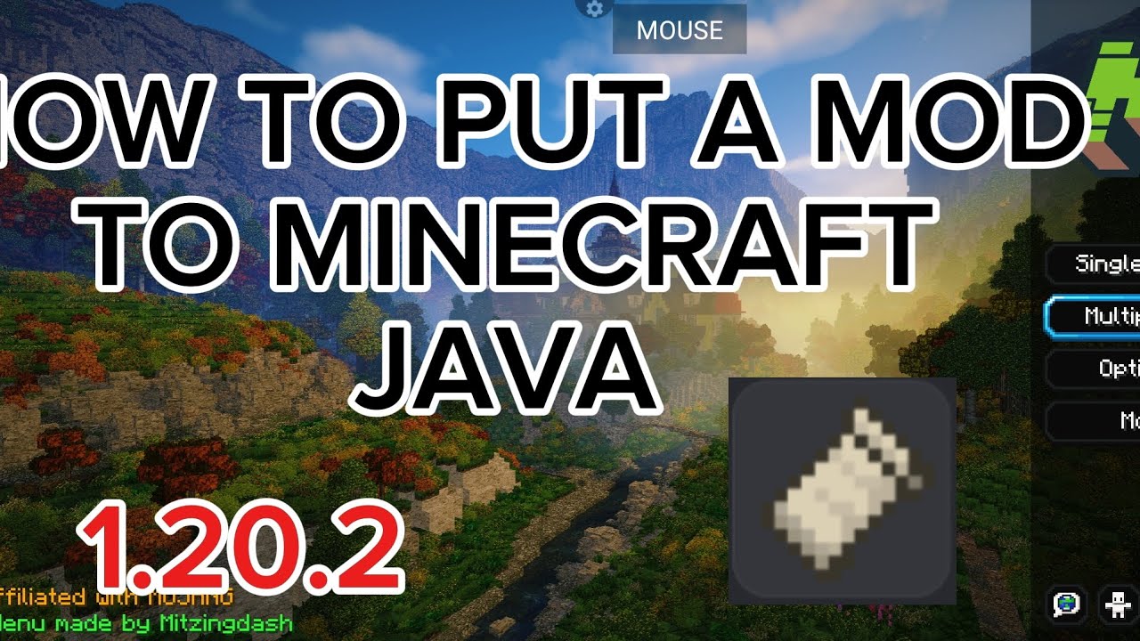 How to put a mod to minecraft java mobile-fabric - YouTube