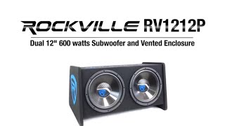 ALL ABOUT YOUR Rockville RV1212P Dual 12" 600w Car Audio Subwoofers in Vented Sub Enclosure Box!