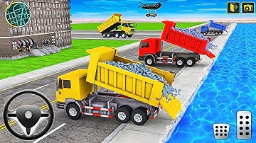Offroad Bridge Construction 3D - Tunnel Drilling Machine Simulator #2 - Android Gameplay