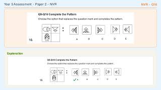 Year 5 Assessment NVR Q16