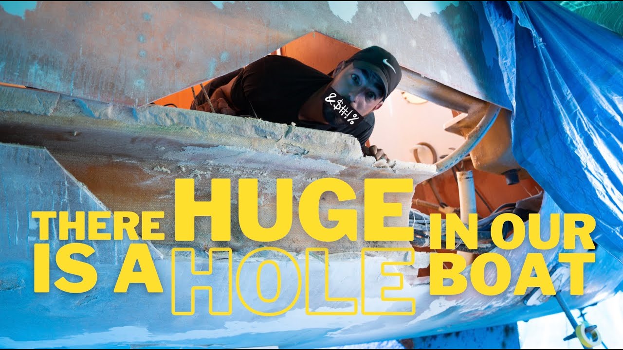 There Is A Huge Hole In Our Sailboat | Hurricane Damaged Sailboat | Sailing Wicked 7