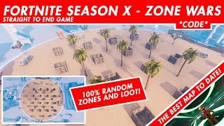 Fortnite Season X - BEST Zone Wars\/End Game Practice Map! *CODE*