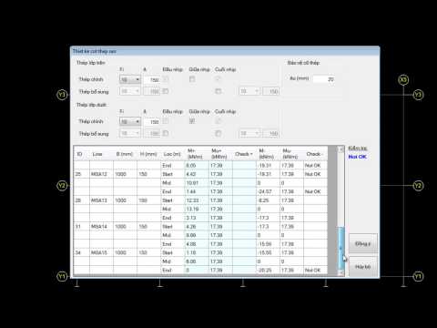 Video RCSc - Phần mềm tính toán diện tích cốt thép Sàn - youtube