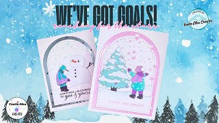 Two Beautiful Winter Cards ❄️ | Creator Collective Goals Hop 2025