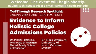 Research Spotlight: Evidence to Inform Holistic College Admissions Policies