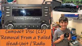 easy!  how to remove cd (compact disc) from a failed head unit / stereo / car radio