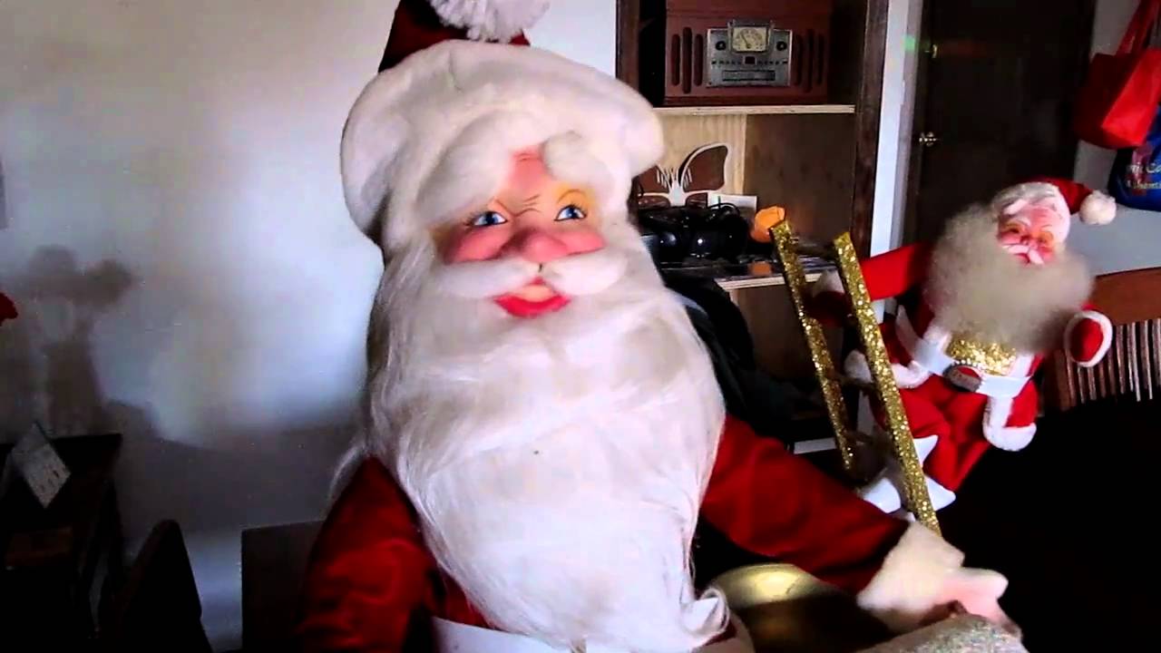 Harold Gale automated Santa with treasure chest YouTube