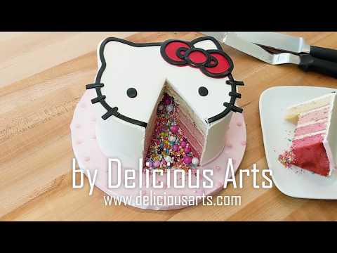 How to make a Hello Kitty Pinata Cake