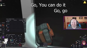 Stationeers - AIMEe tries to climb a window on the Moon