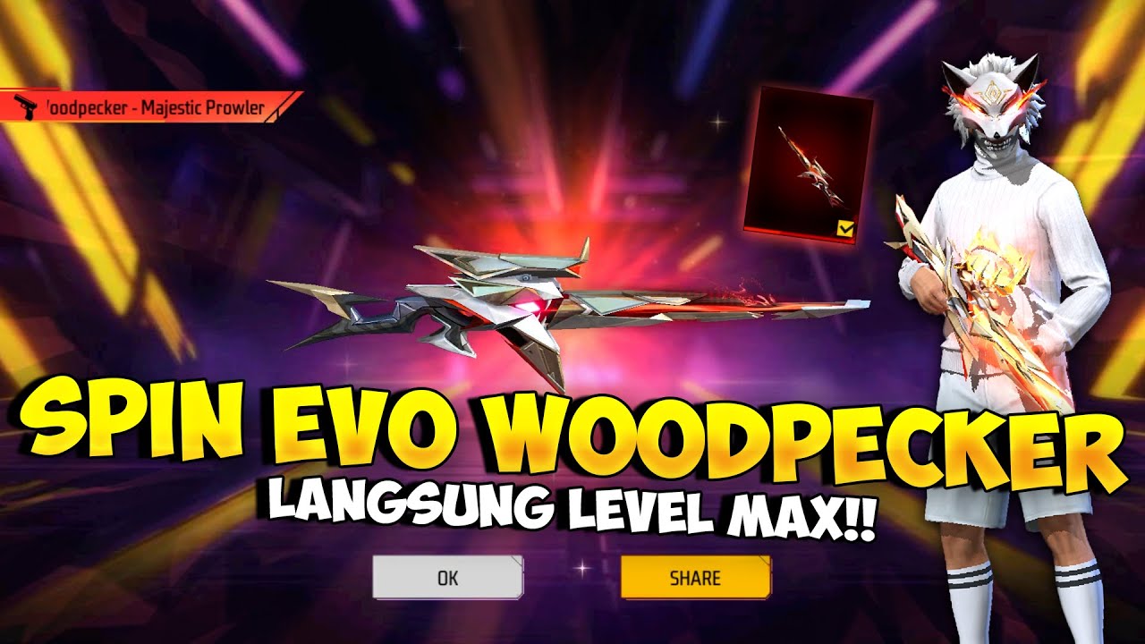 BORONG EVO WOODPECKER !! Spin Evo Gun Woodpecker 2 Juta Majestic Prowler Terbaru Sampai Level Max