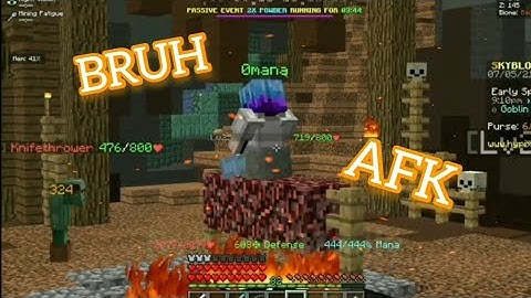 Killing an AFKer in Dwarven Mines (Hypixel Skyblock)