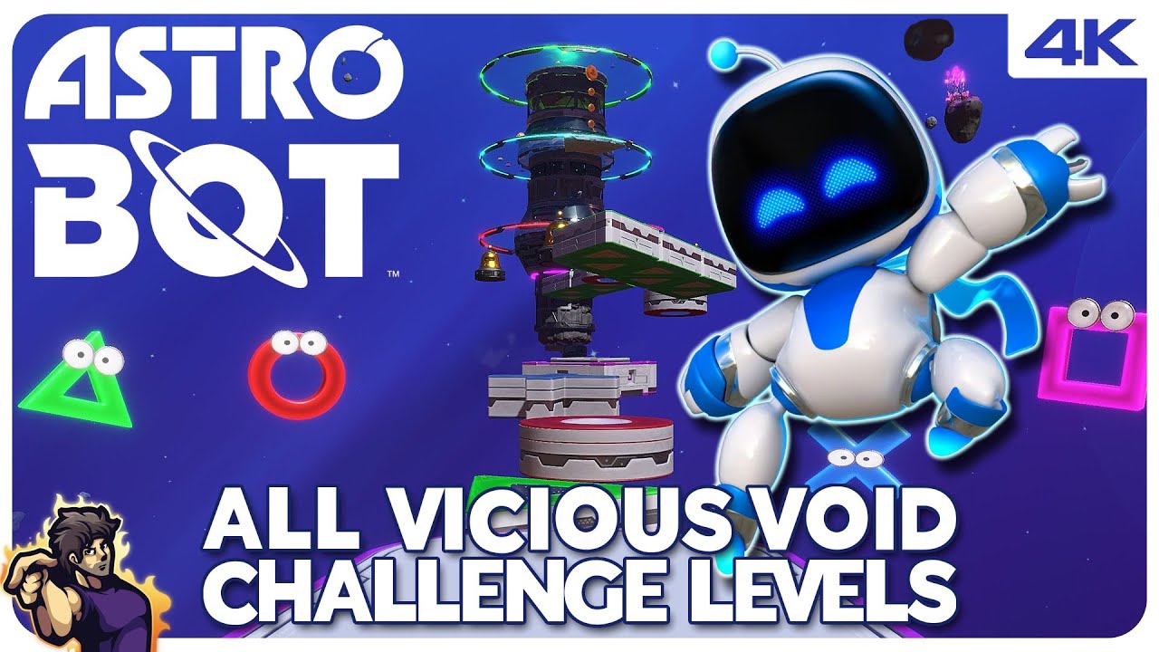 Astro Bot - All Vicious Void DLC Challenge Levels(4K 60FPS) + Grand Master Challenge